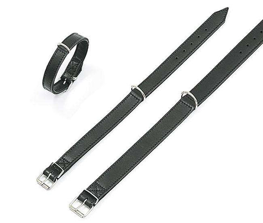 Karlie RONDO Halsband Genaaid - Zwart - 22 mm, 32 cm