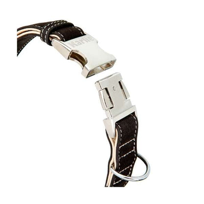 Karlie Buffalo Ultra Halsband - Zwart/Hellbeige - 40 mm / 55-75 cm