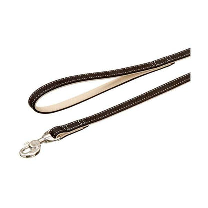 Karlie Buffalo Ultra Lijn - Zwart/Hellbeige - 15 mm / 100 cm