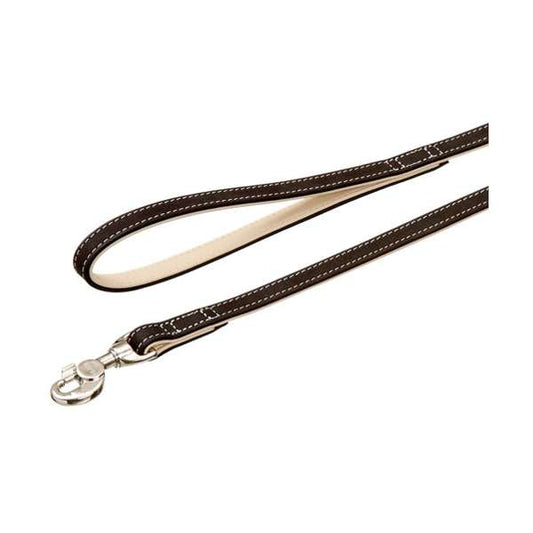 Karlie Buffalo Ultra Lijn - Zwart/Hellbeige - 15 mm / 100 cm