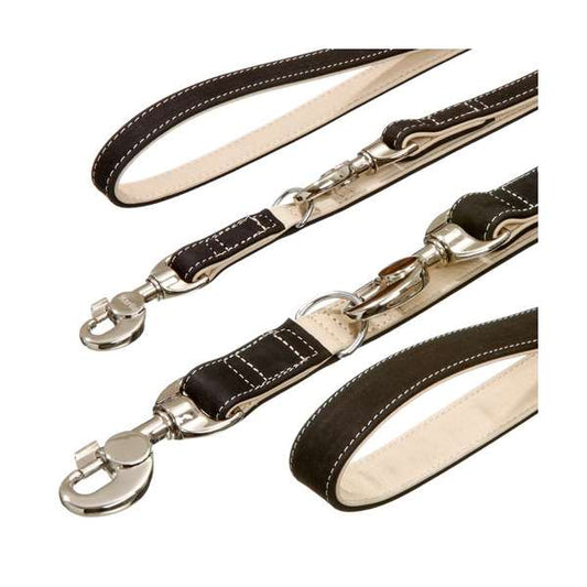 Karlie Buffalo Ultra Looplijn - Zwart/Hellbeige - 15 mm / 200 cm