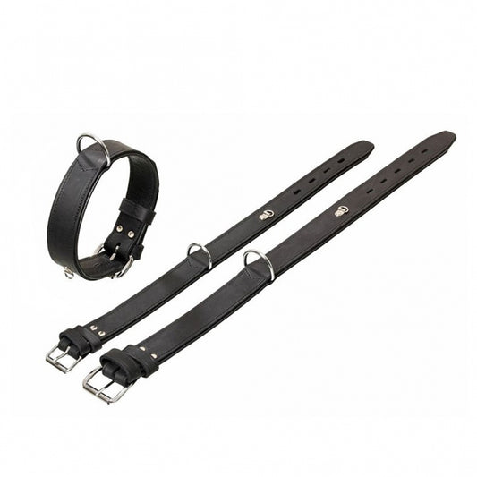 Karlie Rondo Halsband met Ring voor Adresbuis - Zwart - 80cm / 45mm