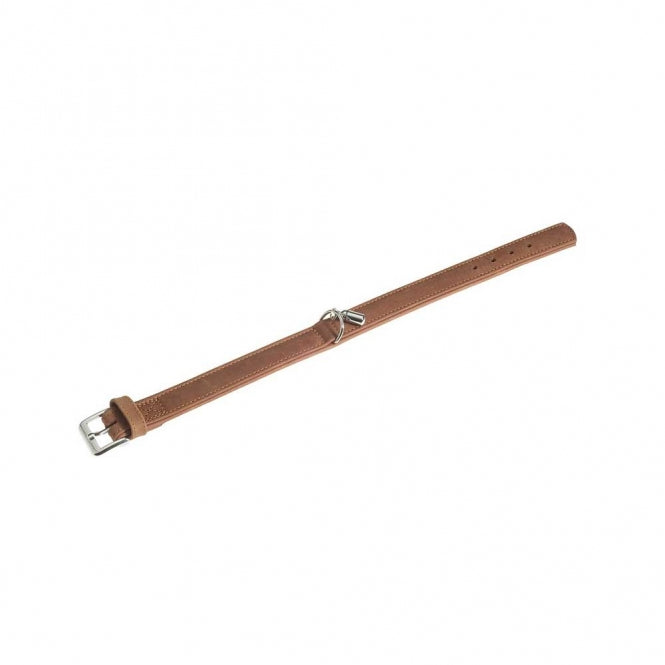 Karlie Halsband Buffalo Kalfsleer - Bruin - 24 cm / 10 mm