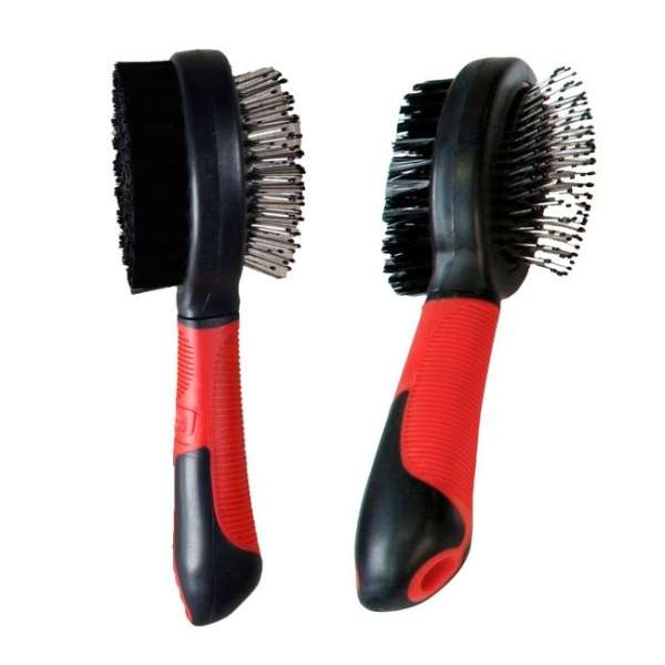 Karlie Flamingo Professionele 2 in 1 Borstel - Groot