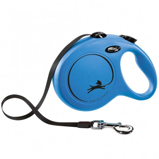 FLEXI intrekbare riem CLASSIC - 8m, tot 50kg - blauw