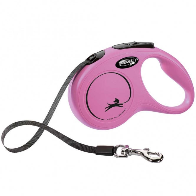 FLEXI Rollijn New CLASSIC Band - 5m, tot 15kg - Roze