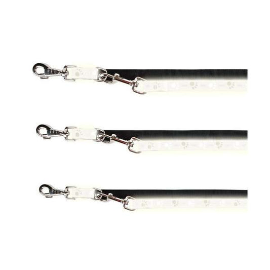Trixie Verlengingslijn Silver Reflect - Pootjes-motief - 2 m / 25 mm