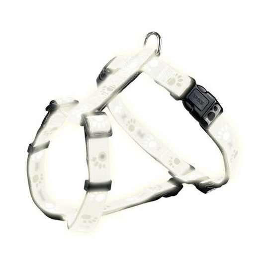 Trixie Tuig Silver Reflect - Pootjes-motief - 52-75 cm / 25mm
