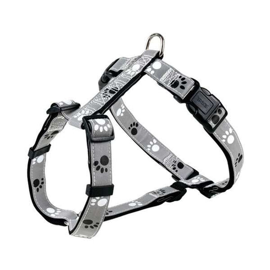 Trixie Tuig Silver Reflect - Pootjes-motief - 36-40 cm / 15mm