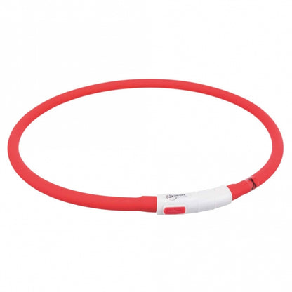 Trixie Flits lichtring USB van silicone - rood