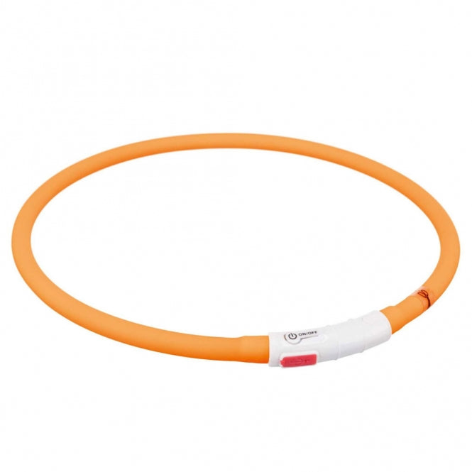 Trixie Flits lichtring USB van silicone - oranje