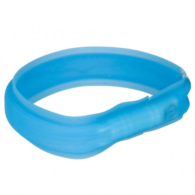 Trixie Flash Lichtbuis USB - extra breed - blauw / 50 cm