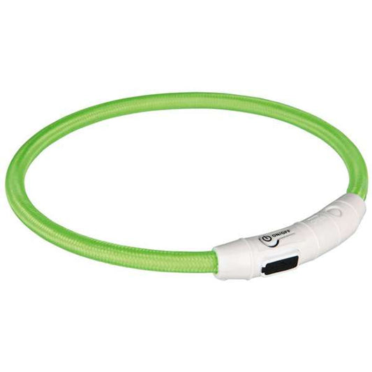 Trixie Flash Lichtring USB - groen - M-L
