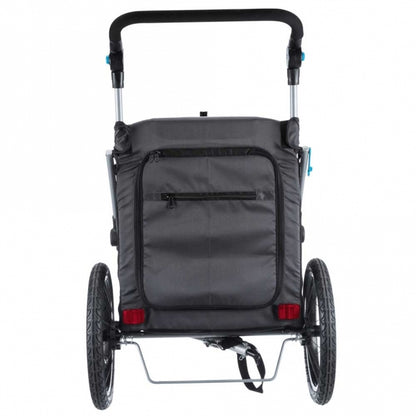 Trixie fietskar voor honden - grijs/zwart - M