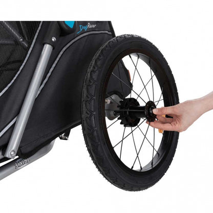 Trixie fietskar voor honden - grijs/zwart - L