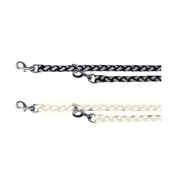 Trixie - Cavo Reflect verlengriem - Zwart - 12 mm / 2 m
