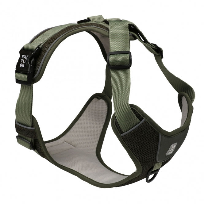 Duvoplus - EXPLOR Ultimate Fit - No-Pull- Harnas - Undercover Green - L - 48-58cm - 58-81cm