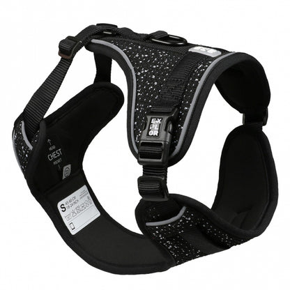 Duvoplus - EXPLOR Ultimate Fit No-Pull-Harnas - Graniet zwart - L - 48-58cm - 58-81cm