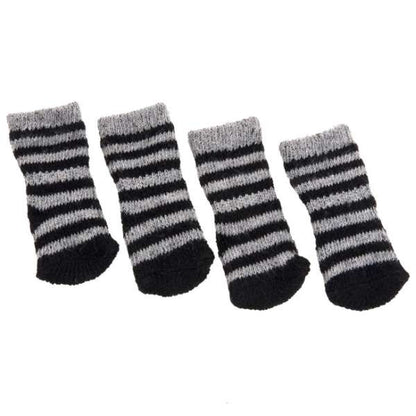 Karlie Doggy Socks hondensokken set van 4 - zwart/grijs - L