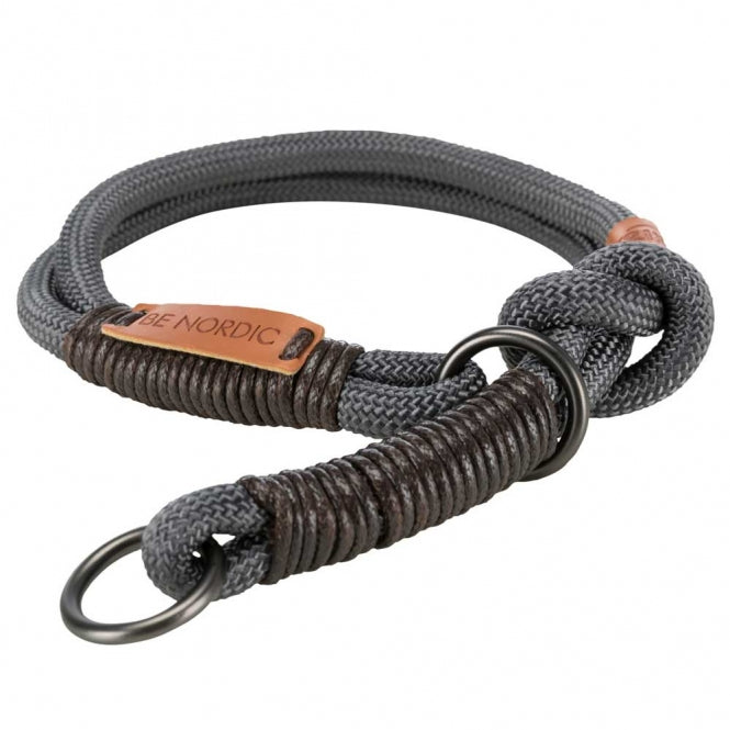 Trixie BE NORDIC Trek-Stop Halsband - donkergrijs - 35 cm