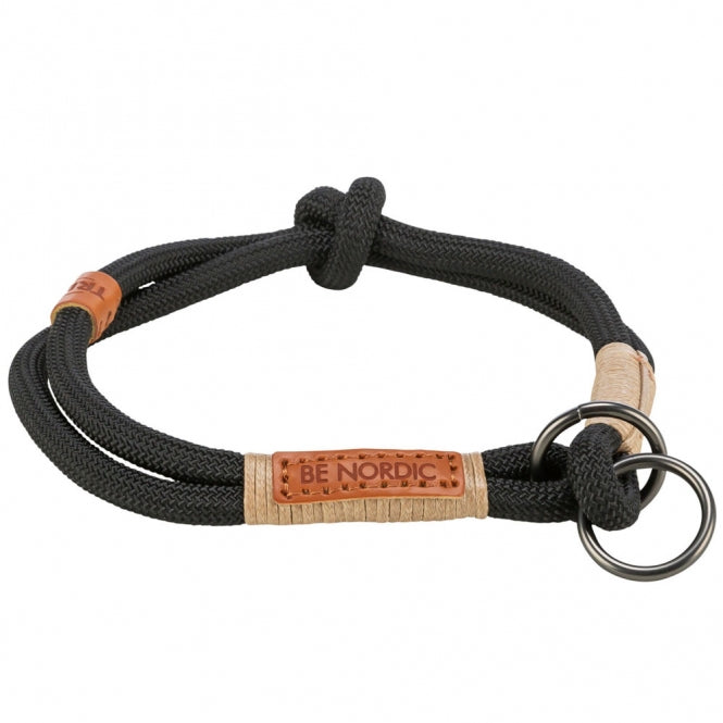 Trixie BE NORDIC Trek-Stop Halsband - zwart - 45 cm