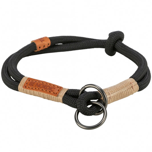 Trixie BE NORDIC Trek-Stop Halsband - zwart - 30 cm