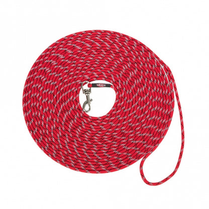 Trixie Junior Puppy-Sleeplijn, rond - Rood / 4 m, ø 4 mm