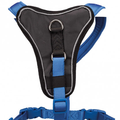 Trixie - Premium Y-harnas - Koningsblauw - 65-80 cm/20 mm