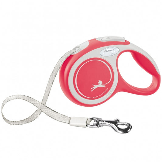 FLEXI Intrekbare riem COMFORT-harnas - 3m - tot 12kg - rood