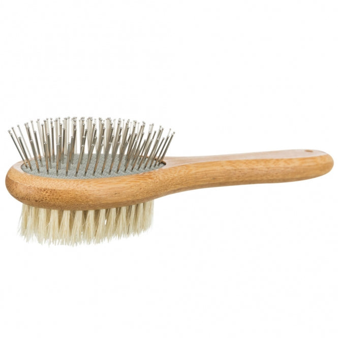 Trixie - Dubbelzijdige bamboeborstel - 5 x 19 cm