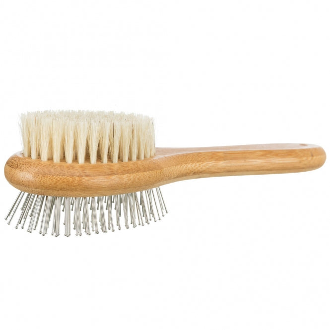 Trixie - Dubbelzijdige bamboeborstel - 5 x 19 cm