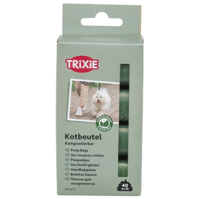 Trixie Composteerbare Hondenpoepzakjes - 4 x 10 zakjes