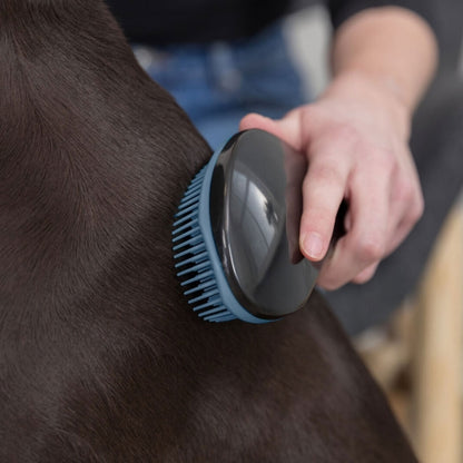 Trixie zachte borstel - zwart/blauw