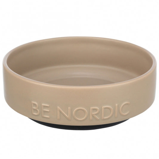 Trixie BE NORDIC keramische voerbak voor honden - taupe/0.5l