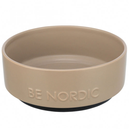 Trixie BE NORDIC keramische voerbak - taupe/1.2l