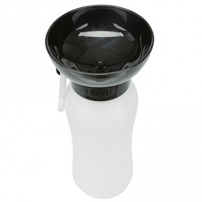 Trixie fles met drinkbakje