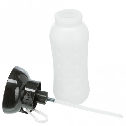 Trixie fles met drinkbakje