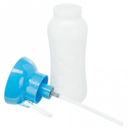 Trixie fles met drinkbakje