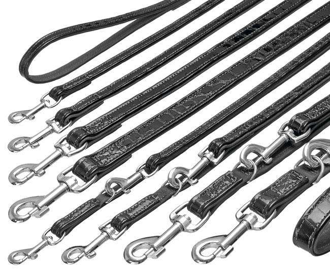 Karlie BUFFALO KROKO Buffelleren Lijn - Zwart - 18 mm, 100 cm