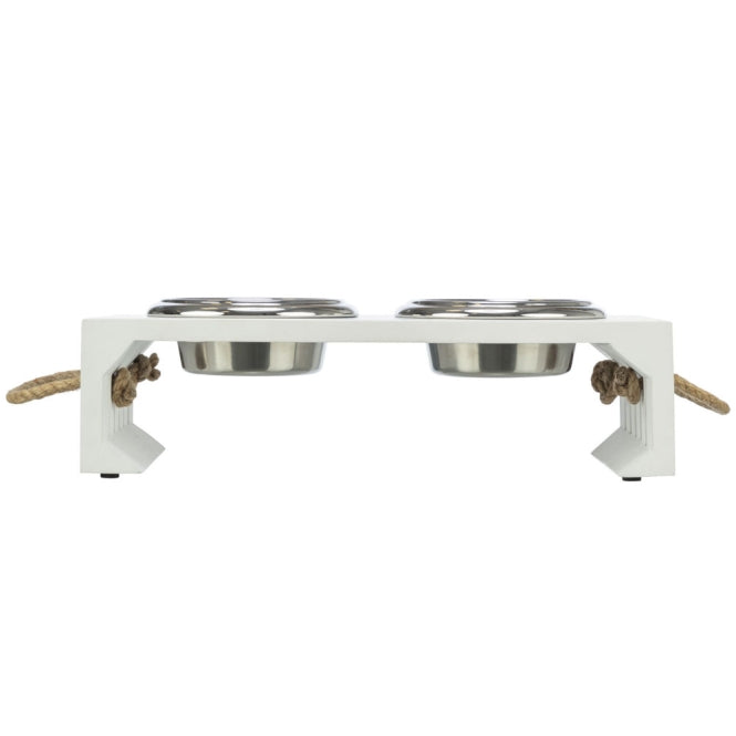 Trixie BE NORDIC kommenset, MDF/roestvrij staal - 2 × 0,9 l