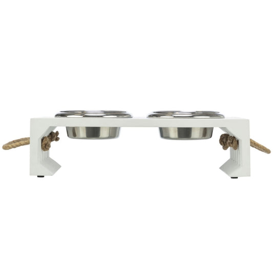 Trixie BE NORDIC kommenset, MDF/roestvrij staal - 2 × 0,9 l