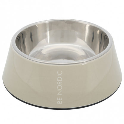 Trixie BE NORDIC kom van melamine en roestvrij staal - zand - 0,2 l/ø 14 cm
