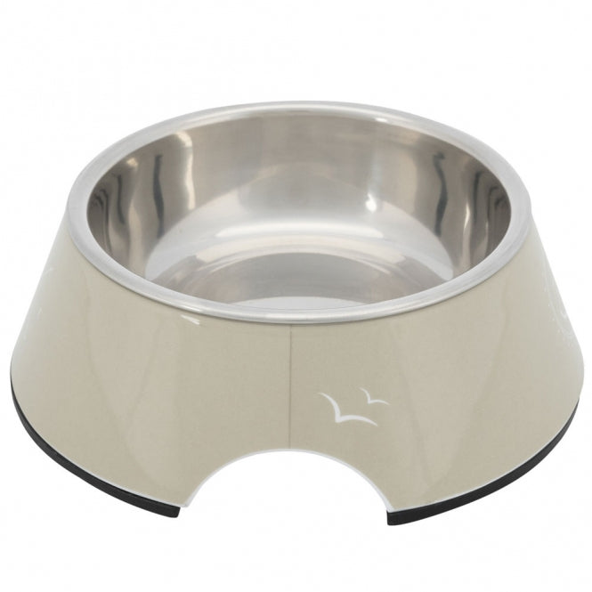Trixie BE NORDIC kom van melamine en roestvrij staal - zand - 0,2 l/ø 14 cm