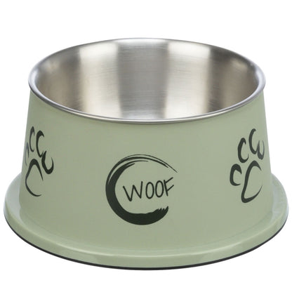 Trixie langoor schaal van roestvrij staal met kunststof buitenkant