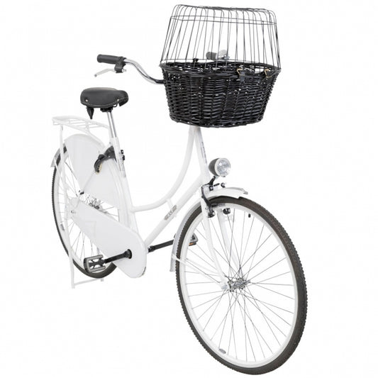 Trixie Fietsmand van Wilg met Rooster - zwart