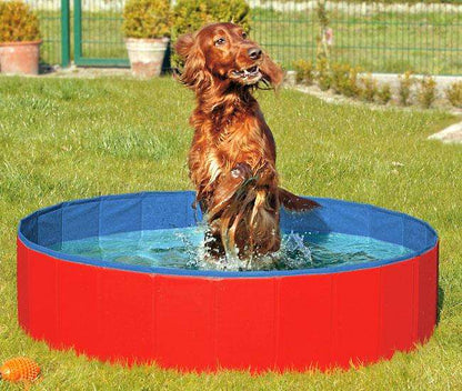 Karlie DOGGY POOL - zwembad voor honden - rood-blauw - 80 cm