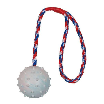 Trixie Natuurrubberbal aan Koord - 6 cm / 30 cm