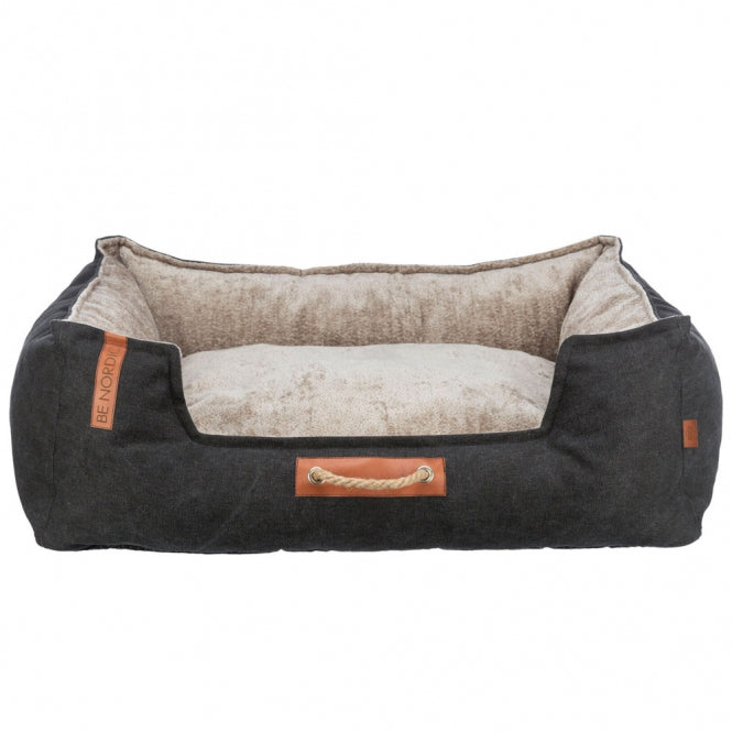 Trixie BE NORDIC bed Föhr - zwart/zand - 80 × 60 cm