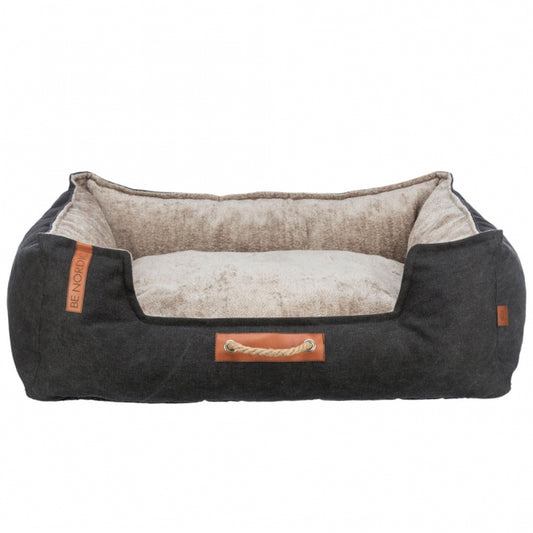 Trixie BE NORDIC bed Föhr - zwart/zand - 80 × 60 cm