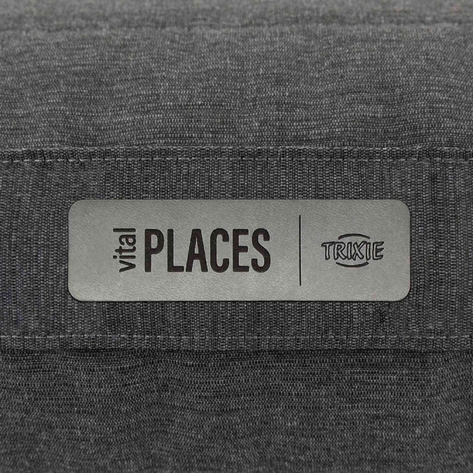 Trixie reisdeken Bendson - donkergrijs/lichtgrijs - 100 × 65 cm